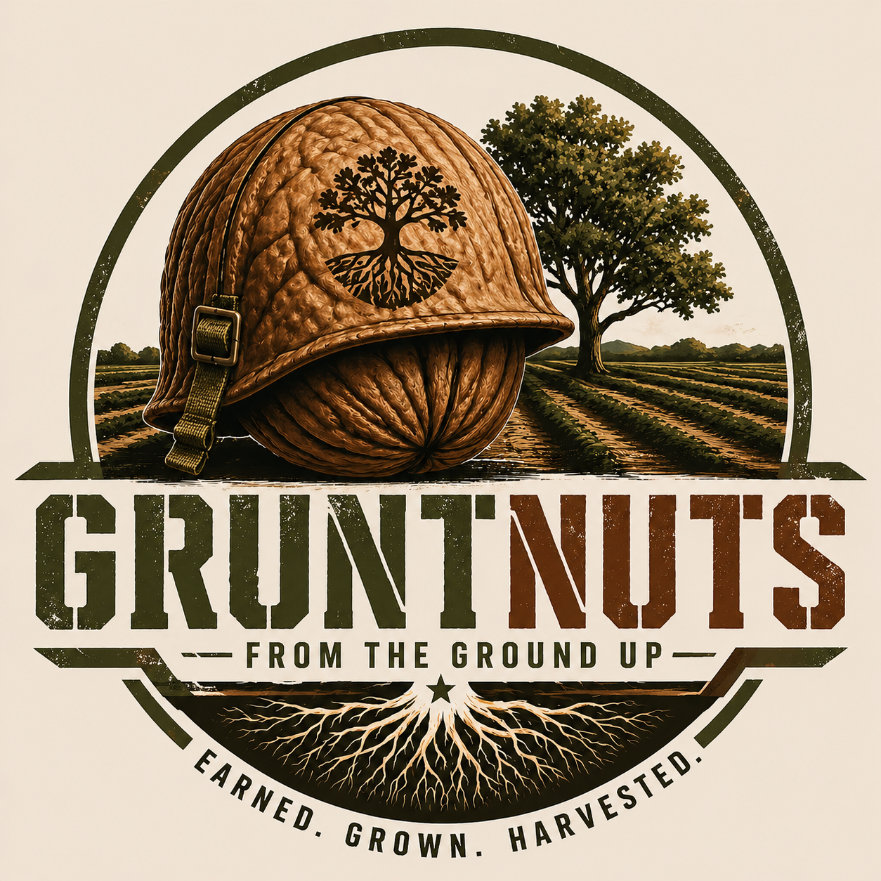 Grunt Nuts Logo